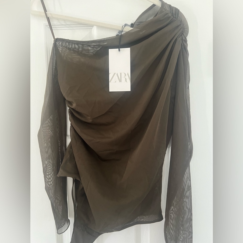 Zara sheer bodysuit, size medium